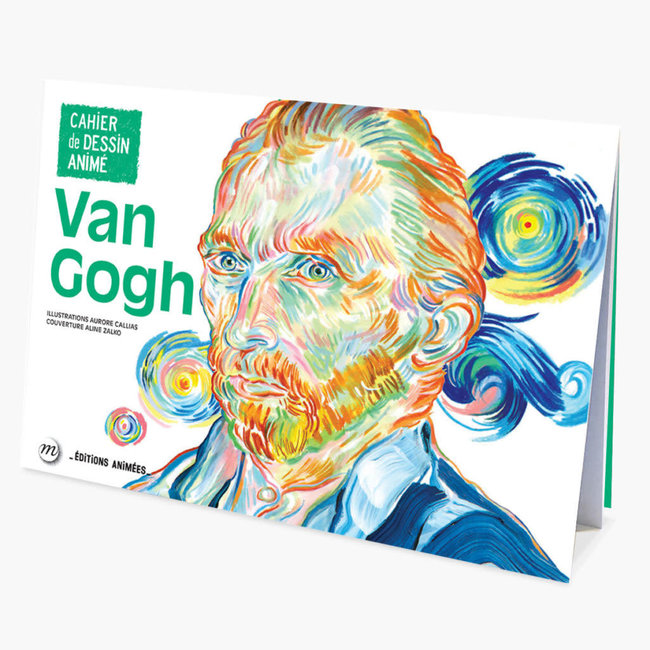 ÉDITIONS ANIMÉES CAHIER DE DESSIN ANIMÉ "VAN GOGH" 16 PAGES