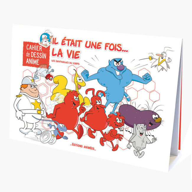 ÉDITIONS ANIMÉES CAHIER DE DESSIN ANIMÉ "IL ÉTAIT UNE FOIS LA VIE" 32 PAGES