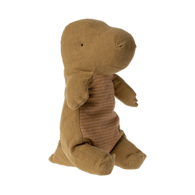 MAILEG DINO GANTOSAURUS ET SON OEUF MEDIUM OCHRE 37CM