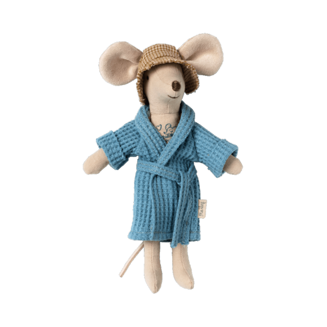 MAILEG PEIGNOIR POUR SOURIS BLEU - COLLECTION PLAGE
