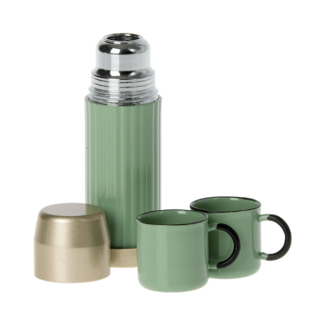 MAILEG THERMOS ET TASSES VERT MENTHE - COLLECTION CAMPING