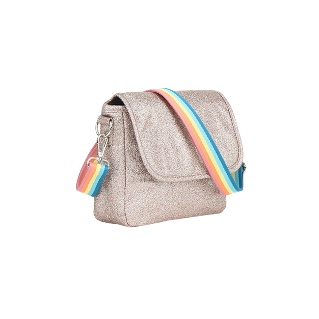 CARAMEL ET CIE SAC BANDOULIÈRE "PAILLETTES CORAIL"