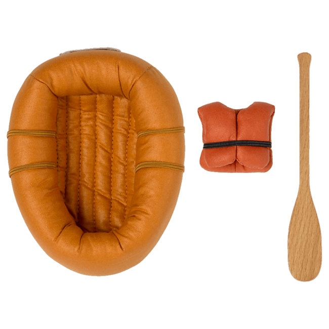 MAILEG BATEAU CANÖE AVEC GILET ET RAME