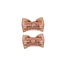 LUCIOLE ET PETIT POIS BARRETTES GLITTER "MINI PAPILLONS" ROSE