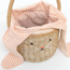 MERI MERI SAC PANIER OSIER LAPIN - OREILLES À NOUER CORAIL