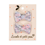 LUCIOLE ET PETIT POIS BARRETTES TISSU "MINI NOEUDS PAPILLON" LIBERTY WILTSHIRE JACINTHE ROSE