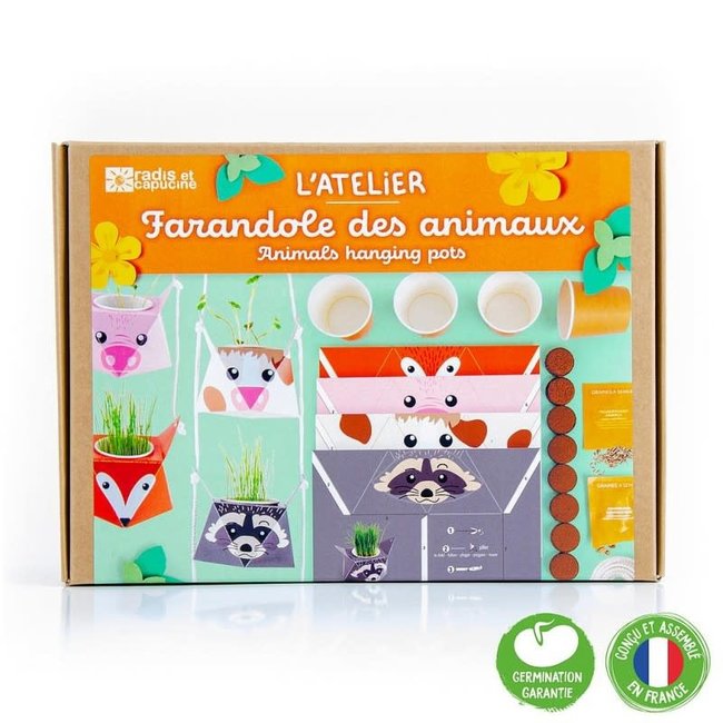 RADIS & CAPUCINE COFFRET D'ACTIVITÉ À PLANTER - FARANDOLE DES ANIMAUX