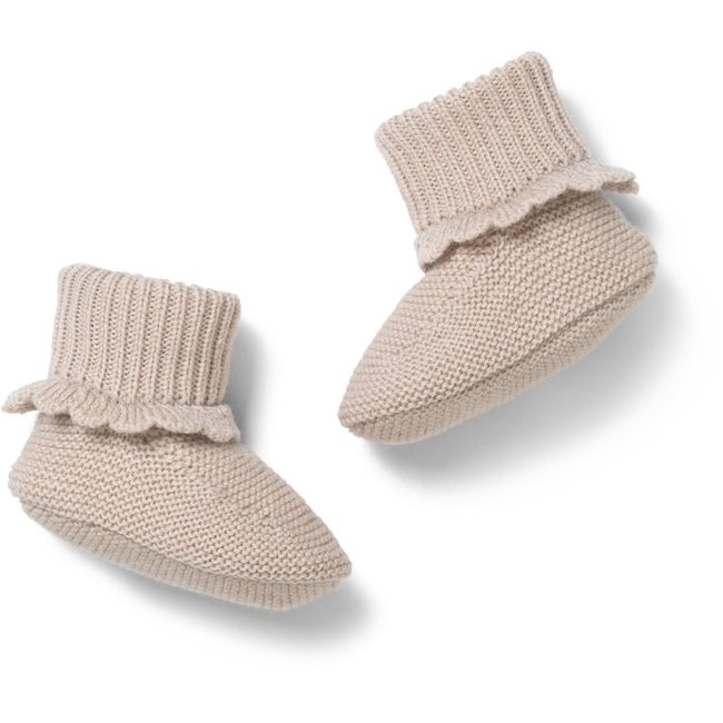 KONGES SLOJD CHAUSSONS DE NAISSANCE TOMAMA - PEACH DUST