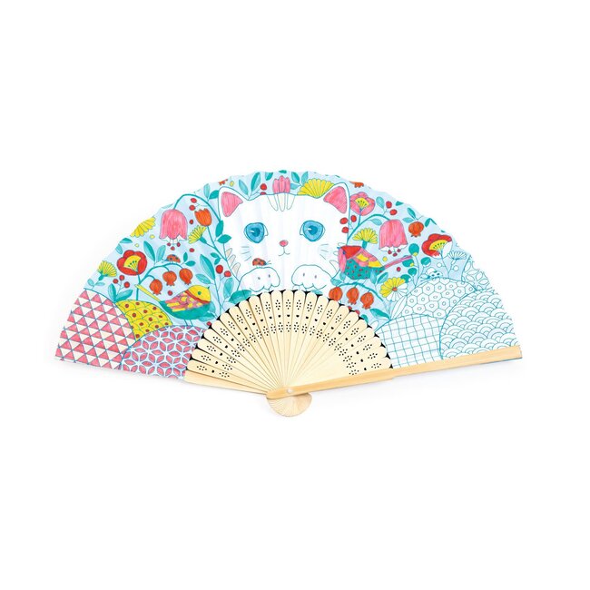 DJECO DIY - ÉVENTAIL ET SON ÉTUI À COLORIER KONEKO 6-12ANS