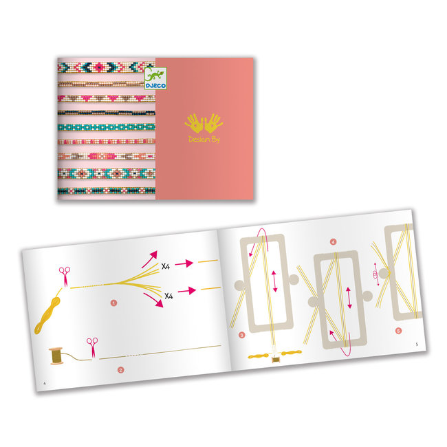 DJECO TISSAGE - MÉTIER À TISSER PETITES PERLES MINUSCULES 9-14ANS