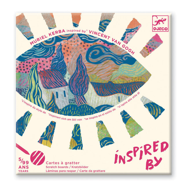 DJECO INSPIRED BY VAN GOGH - CARTES À GRATTER - LE SUD 5-8ANS