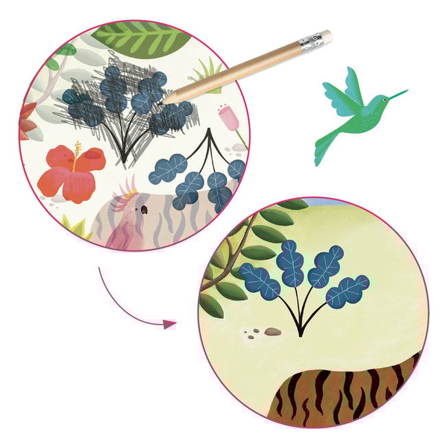 DJECO INSPIRED BY LE DOUANIER ROUSSEAU - DÉCALCOMANIE - CANDIDES 5-8ANS