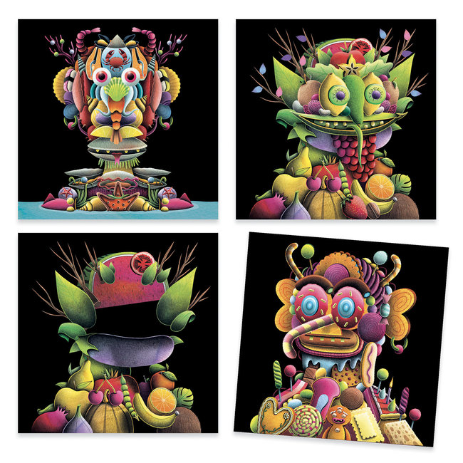 DJECO INSPIRED BY GIUSEPPE ARCIMBOLDO - STICKERS - LE PRIMEUR 5-8ANS