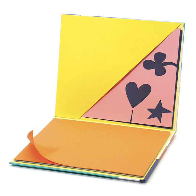 DJECO LES COULEURS - CHEMISE 30 FEUILLES COLORÉES 124G / 24X29CM ARTY BLOCK