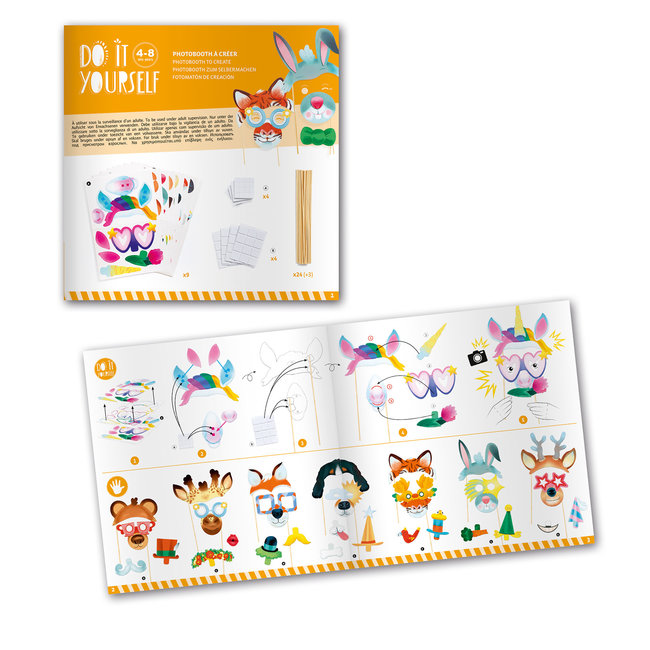 DJECO DIY - PHOTOBOOTH LA FIESTA DES ANIMAUX 4-10ANS