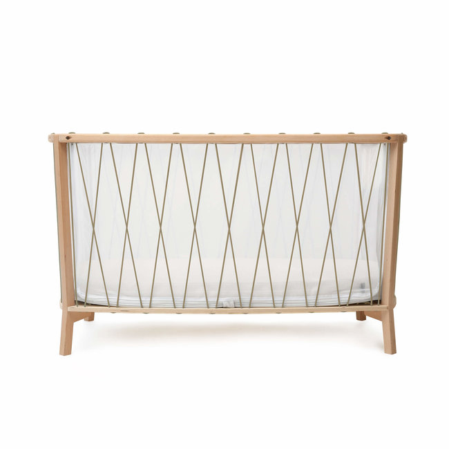 CHARLIE CRANE KIMI - LIT BÉBÉ ÉVOLUTIF 66X120CM + MATELAS - HAZELNUT