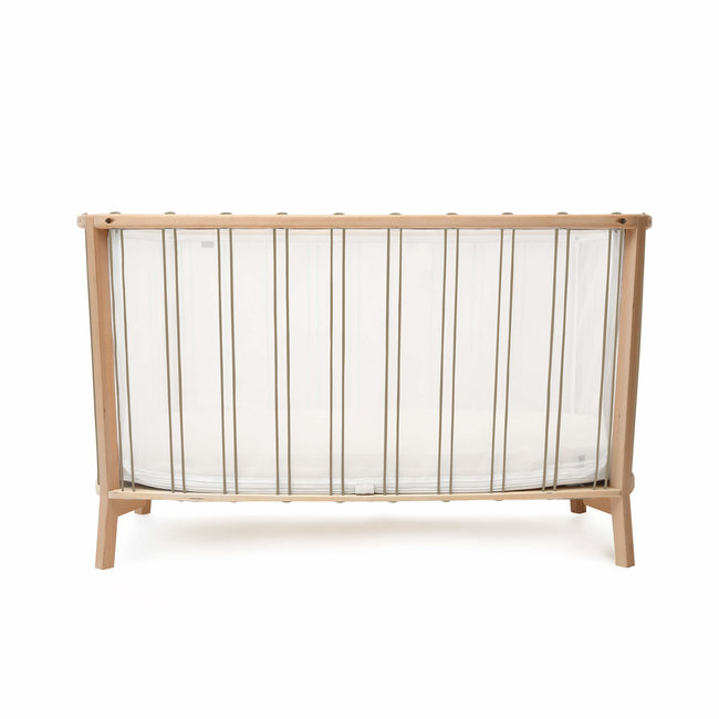 CHARLIE CRANE KIMI - LIT BÉBÉ ÉVOLUTIF 66X120CM + MATELAS - HAZELNUT
