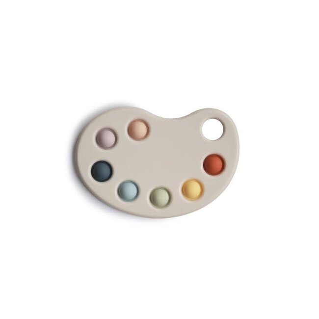 MUSHIE JOUET SENSORIEL POP IT - PALETTE DE PEINTURE MULTICOLORE