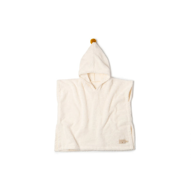 NOBODINOZ PONCHO DE BAIN - SO CUTE 55x58 3-5ANS NATURAL