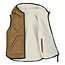 LIEWOOD VESTE SANS MANCHE SHERPA "DIANA" PECAN / SANDY MIX