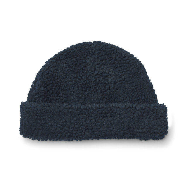 LIEWOOD BONNET SHERPA "BIBI PILE BEANIE" MIDNIGHT NAVY