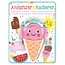 TAILLE CRAYON & GOMME CORNET GLACE "BE HAPPY"