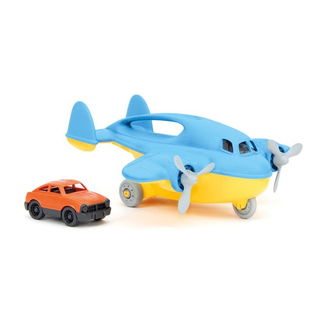 GREEN TOYS AVION CARGO & MINI VOITURE