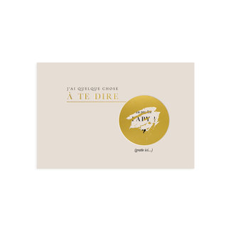 CARTE ANNONCE À GRATTER "TU VAS ÊTRE PAPY"