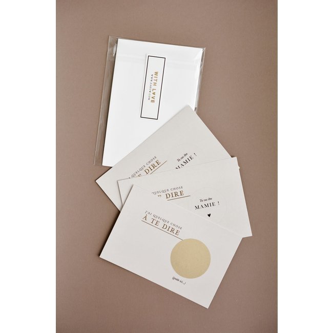 CARTE ANNONCE À GRATTER "TU VAS ÊTRE PAPY"