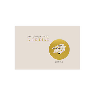CARTE ANNONCE À GRATTER "TU VAS ÊTRE MAMIE"