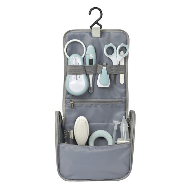 BEABA TROUSSE DE TOILETTE ET 9 ACCESSOIRES GREY-BLUE