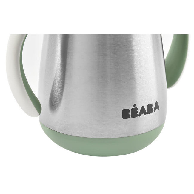 BEABA TASSE À PAILLE INOX 250ML - SAGE GREEN
