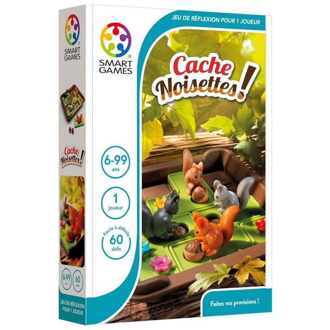 SMARTGAMES JEU COMPACT - CACHE NOISETTES +6ANS