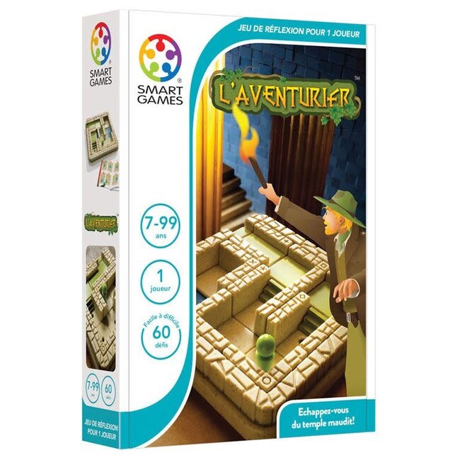 SMARTGAMES JEU COMPACT - L'AVENTURIER +7ANS