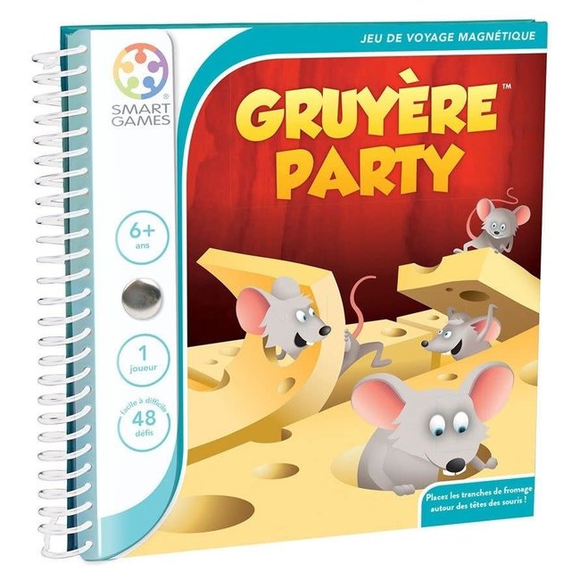 SMARTGAMES LIVRE JEU MAGNÉTIQUE - GRUYÈRE PARTY +6ANS