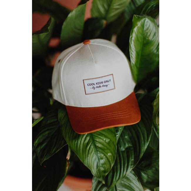 HELLO HOSSY CASQUETTE VISIÈRE COURBÉE - MINI BEIGE