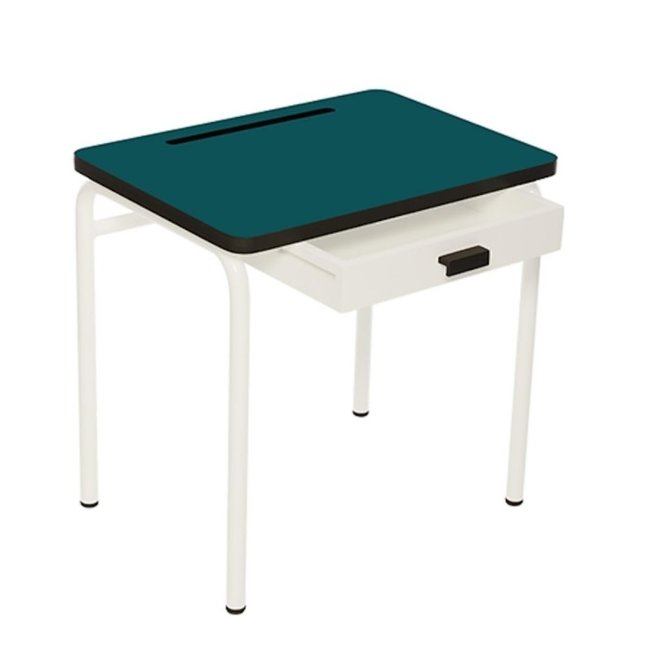 LES GAMBETTES BUREAU ENFANT REGINE BLEU CANARD