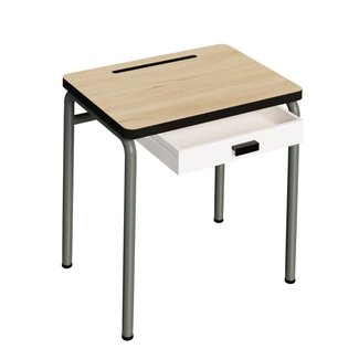 LES GAMBETTES BUREAU ENFANT REGINE BOIS CLAIR - PIEDS KAKI