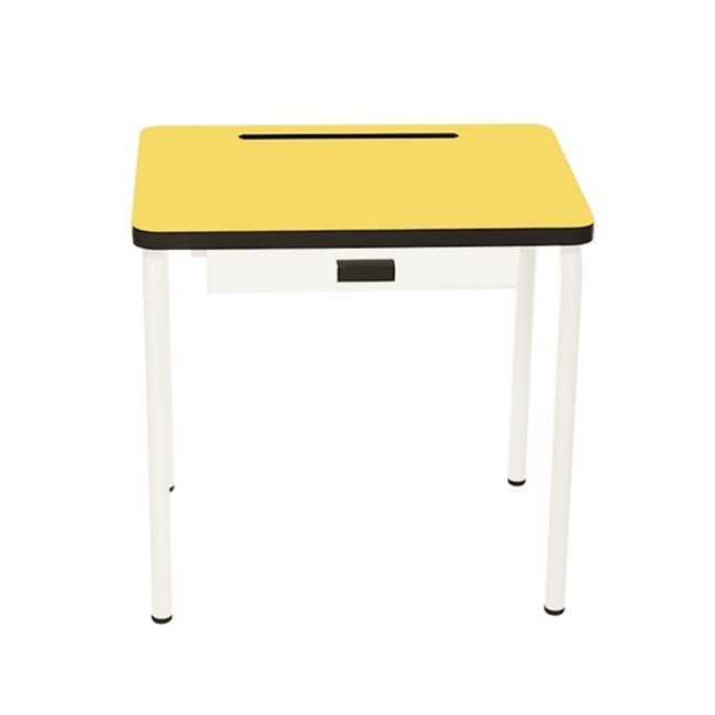 LES GAMBETTES BUREAU ENFANT REGINE JAUNE CITRON