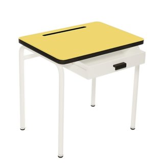 LES GAMBETTES BUREAU ENFANT REGINE JAUNE CITRON