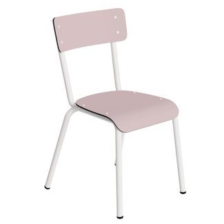 LES GAMBETTES CHAISE ENFANT 6-12ANS COLETTE UNI ROSE POUDRÉ