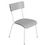 LES GAMBETTES CHAISE ENFANT 6-12ANS COLETTE UNI GRIS PERLE