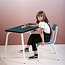 LES GAMBETTES BUREAU D'ECOLIER 6-12ANS ROMY UNI BLEU CANARD