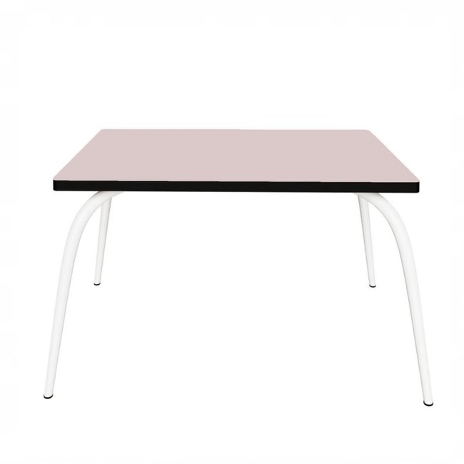 LES GAMBETTES Table de jeux enfants Gaby - uni Rose Poudré Pieds Blancs