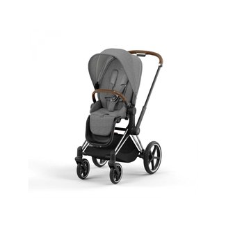 CYBEX POUSSETTE PRIAM COMPLÈTE CHROME BROWN / PLUS MANHATTAN GREY