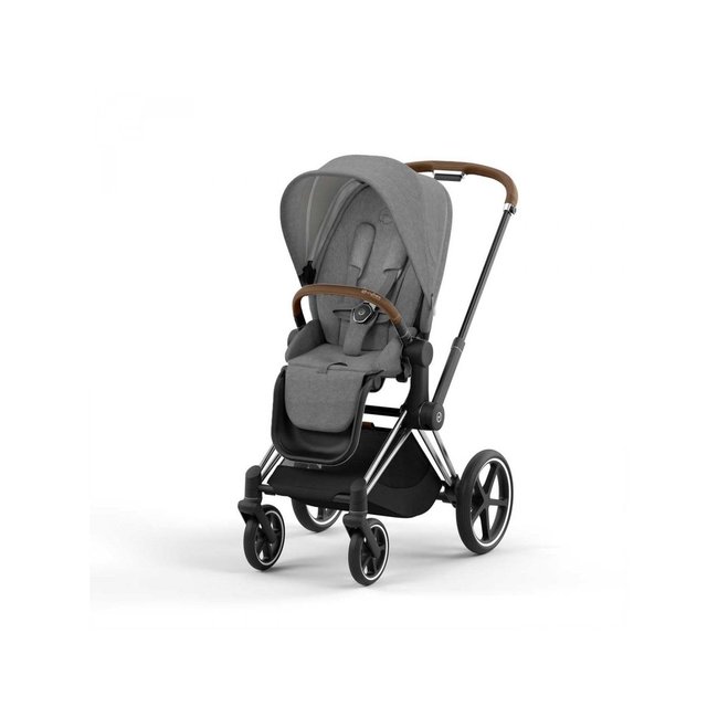 CYBEX POUSSETTE PRIAM COMPLÈTE CHROME BROWN / PLUS MANHATTAN GREY