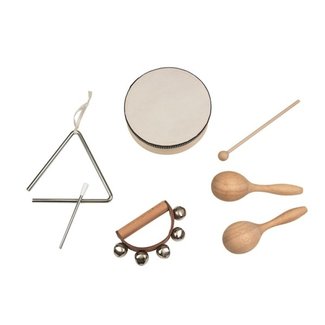 EGMONT TOYS SET DE 4 INSTRUMENTS DE MUSIQUE BOIS & MÉTAL