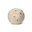 FERM LIVING POUF BRODÉ MAPPEMONDE ANIMAUX - OFF WHITE