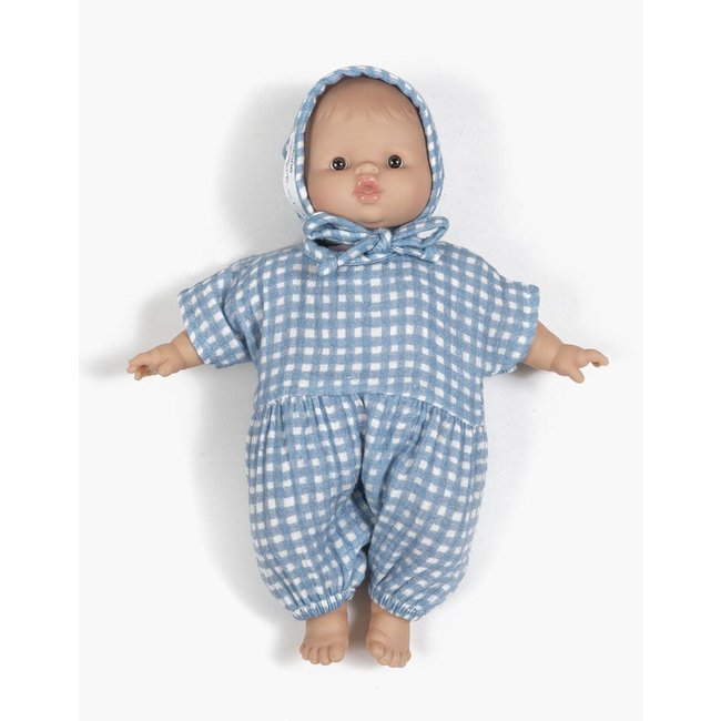 MINIKANE TENUE BABIES - BARBOTEUSE NOA & BÉGUIN VICHY BLEU
