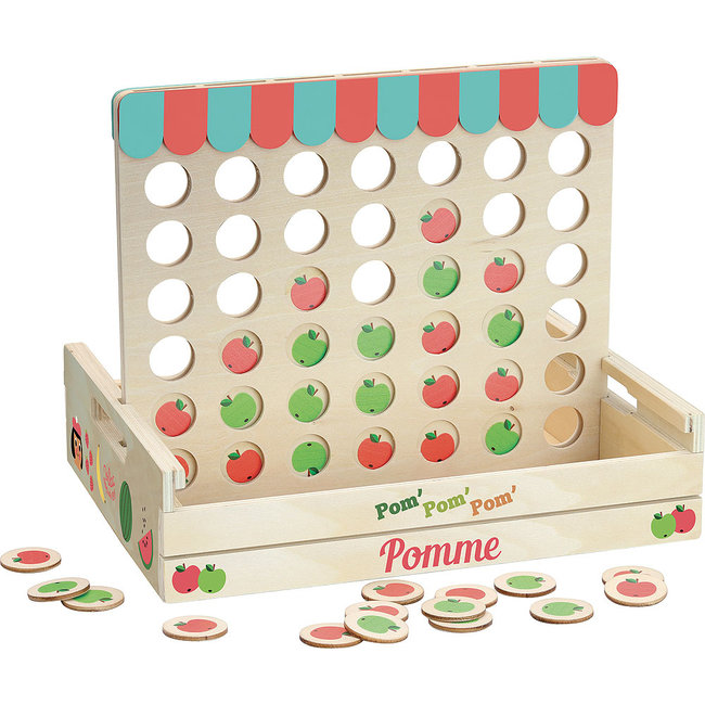 VILAC JEU DE 4 À LA SUITE EN BOIS - POM POM POM INGELA P.ARRHENIUS